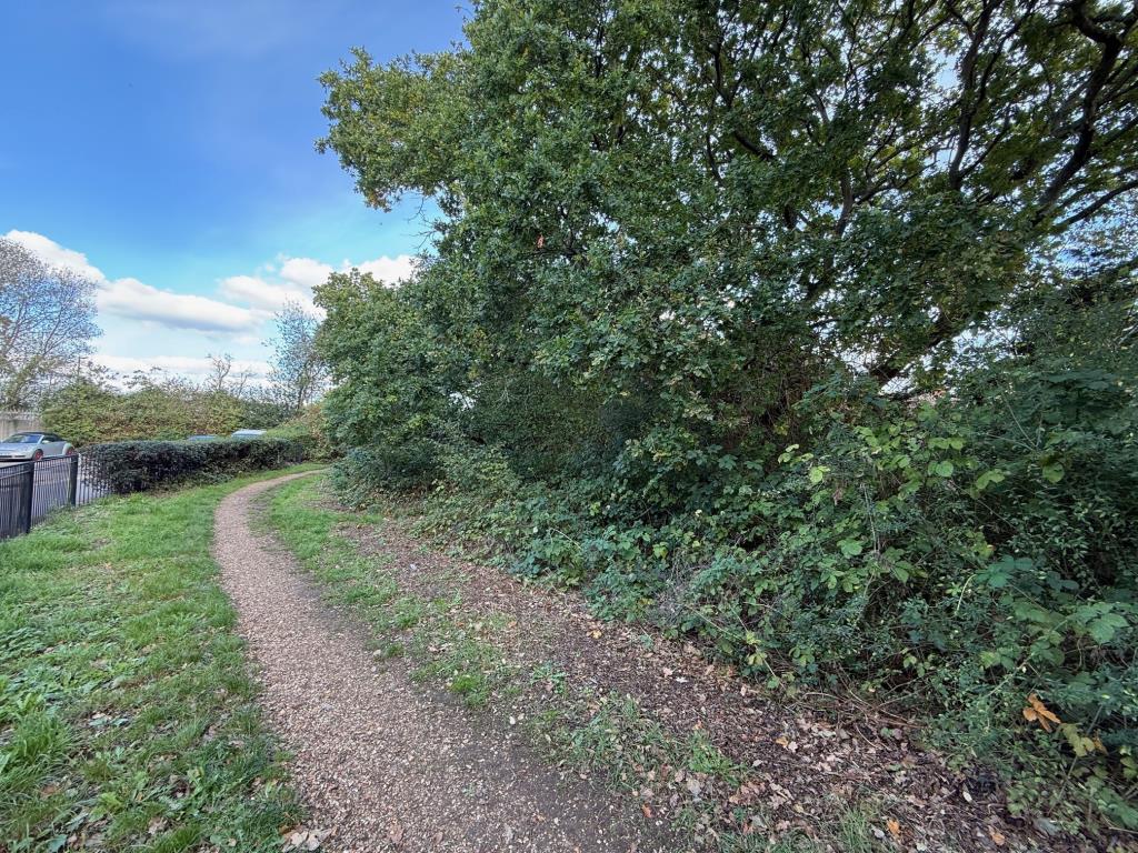 Lot: 60 - PARCELS OF LAND IN A RESIDENTIAL AREA - Side view of overgrown parcel of freehold land